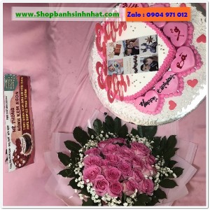 Combo Bánh Kem & Hoa Tươi - MM137